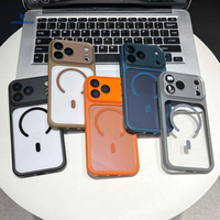 Coque magnétique pour iPhone 17 Pro Max avec film protecteur d'objectif, coque arrière transparente en acrylique TPU pour iPhone 13, coque de téléphone personnalisée
