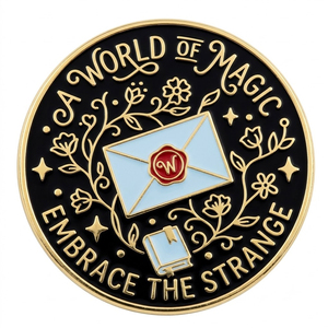 Broche personnalisée en alliage <span class=keywords><strong>de</strong></span> zinc, style antique, avec paillettes, épingles <span class=keywords><strong>de</strong></span> revers émaillées, badges, fabricant <span class=keywords><strong>de</strong></span> badges <span class=keywords><strong>Harry</strong></span> <span class=keywords><strong>Potter</strong></span>, émail souple et dur, thème anime - Product Image 2