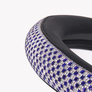 Funda de <span class=keywords><strong>Volante</strong></span> de Cuero Brillante de Cobertura Total <span class=keywords><strong>con</strong></span> 3 Radios y Base Antideslizante para Mayor Seguridad y Estilo al Conducir - Product Image 5