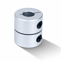 Accouplement rigide en aluminium anodisé argenté, léger, à faible inertie, de précision, pour moteur pas à pas d'imprimante 3D