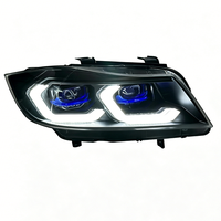 Pour BMW Série 3 E90 : Kit de modification de phares bicolores 12V, nouveau projecteur LED 6000K avec DRL à défilement pour modèles 05-12