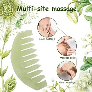 Stone Gua Sha Comb Traditional Massage Tool for <strong>Facial</strong> Manual Massager <strong>Acupuncture</strong> Therapy Trigger <strong>Point</strong> Treatment - Product Image 3