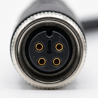 Connecteur M12 haute flexibilité mâle-femelle droit ou à angle droit, connecteur câblable sur site avec câble 100 % cuivre pur OFC