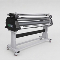Laminateur automatique à chaud/froid pour vinyle grand format LeFu LF1700-D4 1,63 m/64 po, vitesse élevée 8 m/min, OEM pour la publicité intérieure/extérieure