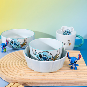 Juego <span class=keywords><strong>de</strong></span> Vajilla <span class=keywords><strong>de</strong></span> Cerámica con Diseño <span class=keywords><strong>de</strong></span> <span class=keywords><strong>Stitch</strong></span>, 6 Piezas, para Niños, Plato, Tazón, <span class=keywords><strong>Taza</strong></span>, Cuchara, Palillos, Caja <span class=keywords><strong>de</strong></span> Regalo - Product Image 3