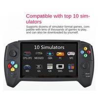 La nouvelle console de jeu vidéo arcade classique à double manette 16G, double écran portable de 7 pouces HD rechargeable, console de jeu TV portable