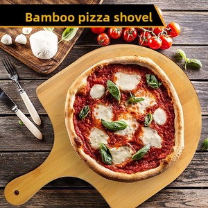 Tabla para Hornear <span class=keywords><strong>Pizza</strong></span> Cuadrada Aislada con Juego de 13 Piezas que Incluye Bandeja para Hornear, Cortador de <span class=keywords><strong>Pizza</strong></span> y Pala de Bambú para Horno de <span class=keywords><strong>Pizza</strong></span> - Product Image 3