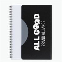 Carnet de notes A5 à spirale avec couverture en PP, impression UV, logo personnalisé, bloc-notes d'écriture, carnet de composition pour étudiants, agenda scolaire