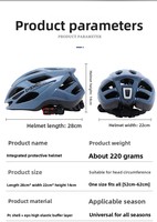 Casque de vélo avec feux arrière, doté d'un système de fermeture à boucle et d'une conception intégrée, offrant une protection pour le VTT