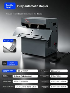 Máquina Encuadernadora Manual de Doble Cabezal Baoyu, Totalmente Automática, Dispositivo de Encuadernación Perfecta <span class=keywords><strong>para</strong></span> Archivos, Documentos y <span class=keywords><strong>Folletos</strong></span> - Product Image 5