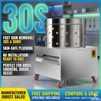 Plumeuse Commerciale Automatique Turbo Nouveau Modèle pour Volailles (Poulet, Canard, Oie) avec Moteur 220V – Équipement d'Abattage