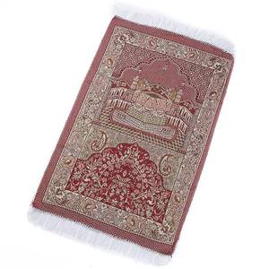 Alfombra de Oración Musulmana Portátil con Borlas, Tapiz para Colgar en la Pared, Juego de Alfombras Decorativas para el Hogar - Product Image 2