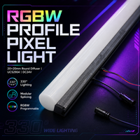 Barre lumineuse linéaire rigide RGBW 1M 0.5M DC24V UCS2904 SMD5050 60 LED pour la décoration de plafond de KTV et de club