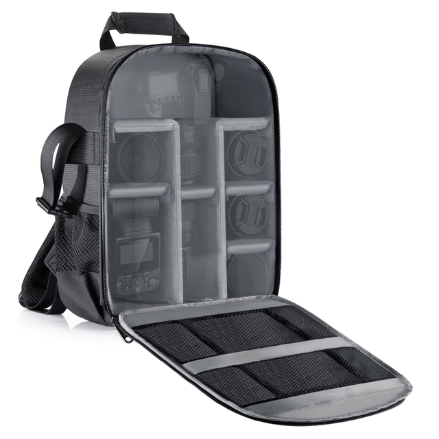 Wholesale Durable Camera Bag Water Resistant Shockproof Partition Protection Backpack for SLR, DSLR, Mirrorless Camera, Lens