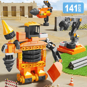 FEELO 2025 FL1159 สินค้ามาใหม่ 141 ชิ้น ชุดตัวต่อรถวิศวกรรม ขายตรงจากโรงงาน ของเล่นประกอบรถเครื่องจักรเคลื่อนที่ - Product Image 3