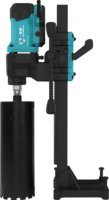 Perceuse électrique diamantée industrielle à refroidissement par eau, moteur sans balais, 220V, mandrin à clé, diamètre de perçage max. 180mm