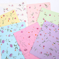 Vente en gros de papier d'emballage floral déchiré à la main et de matériaux d'emballage cadeau en papier de pétales de lanterne faits à la main