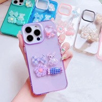Étui de protection transparent pour objectif d'appareil photo, design féminin, pour iPhone 11 12 13 14 15 16 17 18 Pro Max