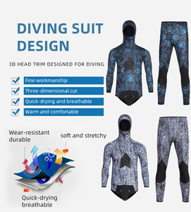 Muta Modulare con cappuccio personalizzata all'ingrosso imbottitura del petto del gomito rinforzo al ginocchio resistenza all'abrasione acqua fredda pesca subacquea - Product Image 4