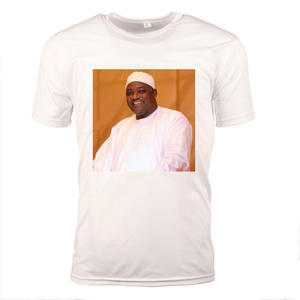 Camiseta de las elecciones políticas de Gambia con foto del <span class=keywords><strong>candidato</strong></span> y logotipo del partido, camiseta para hombre, camiseta de campaña electoral - Product Image 2