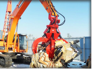 TDC 360 efficace. Grappin rotatif en bois à motif écorce d'orange - Grappin hydraulique pour travaux forestiers sur grandes excavatrices - Product Image 5