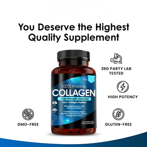 แคปซูลคอลลาเจนที่ดีที่สุดสำหรับผู้ใหญ่ผลิตภัณฑ์เสริมความงามเพื่อปรับปรุงผิวเส้นผมสุขภาพเล็บสำหรับผู้หญิงและผู้ชาย - Product Image 4