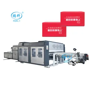 Full Automatic Gluing Folder Box Join Line Paperboard Carton Printer Slotter Die Cutter Machine