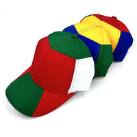 Casquette de baseball rétro personnalisée avec logo, 6 panneaux, patchwork multicolore, style vintage pour hommes et femmes