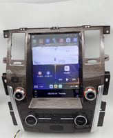 Lecteur DVD de voiture à écran vertical tactile Android 14 Navigation pour autoradio Nissan Patrol avec Caplay sans fil et Android Auto