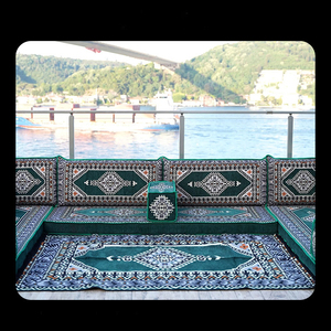 Juego de Sofás Majlis Marroquíes de Lujo, Asientos Árabes para el Suelo, Sofá <span class=keywords><strong>Modular</strong></span> en Forma de <span class=keywords><strong>L</strong></span> para Sala de Estar u Hotel - Product Image 6