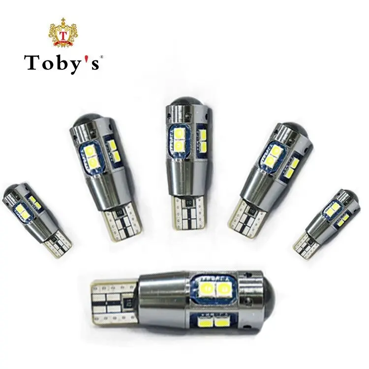 Tobys luz T10 W2W cuña bombilla lente CANBUS ERROR libre Xenon blanco 6000K ancho de la luz Interior