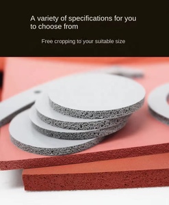 Huoxi HX-200 Factory Custom Cut Solid <b>Silicone</b> Foam Board Low Density <b>Silicone</b> Foam Ultra Soft Heat Transfer Machine Pad - Product Image 2