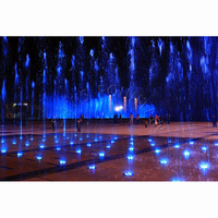 Nouvelle Fontaine de Sol à Effet Sec Davis 2025 en Acier Inoxydable 304 avec Lumières LED Multicolores, Taille Personnalisable, Vente en Gros Usine