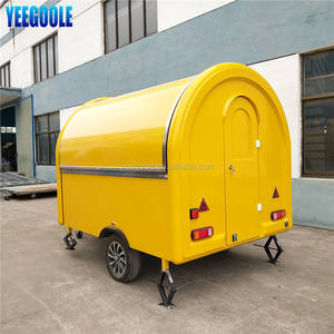Gerobak Makanan Mobile dari Baja Anti Karat, Gerobak Hot Dog Mobile/Trailer Kios/Trailer Makanan yang Dapat Diderek untuk Dijual - Product Image 5