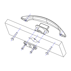 Système de fermeture de <span class=keywords><strong>porte</strong></span> d'armoire, à poignée, pour camping-car, caravane, moteur - Product Image 6