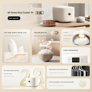 หม้อหุงข้าว Mijia รุ่น N1 ความจุ 4 ลิตร หม้อไฟฟ้าอัจฉริยะ ควบคุมผ่านแอพ WiFi หุงเร็ว หน้าจอ LED ดิจิตอล โหมด<span class=keywords><strong>การ</strong></span>ทำอาหารหลากหลายสำหรับใช้ในครัวเรือน ตั้งเวลาได้ 24 ชั่วโมง - Product Image 2