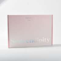 Boîte d'Expédition Rose Personnalisée en Carton Ondulé avec Logo pour Emballage