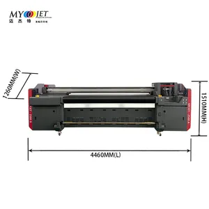 Myjet 2580 UV Hybrid mesin cetak Flatbed dan Roll untuk Roll 2.5m kaca akrilik pencetak kayu GEN5 GEN6