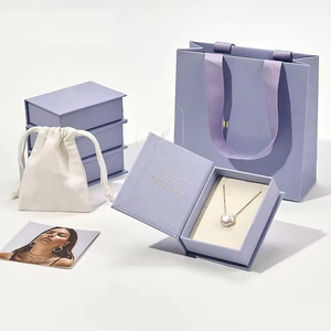 กล่องของขวัญเครื่องประดับแบบแข็งรักษ์โลก ทำจากกระดาษแข็งรูปทรงหนังสือ พิมพ์โลโก้แบบด้าน 4 สี ปิดด้วยแม่เหล็ก ปั๊มร้อน UV - Product Image 4