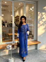 Robe Abaya de Mariage Élégante en Mousseline de Soie pour Femmes Saoudiennes, Style Islamique de Dubaï, Ornée de Diamants, Collection Été 2026 – Vente en Gros pour Boutiques