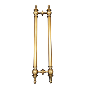 Manija de Puerta de Cobre Moderna Europea de Lujo, Duradera y de Alta Gama para Hoteles, Villas, KTV, Puertas Corredizas de Madera Grandes, Herrajes y Barras - Product Image 1