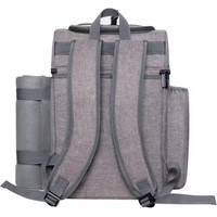 Sac de camping isotherme vintage portable 30L pour 4 personnes, idéal pour le camping en famille, les voyages et les pique-niques, en tissu 600D