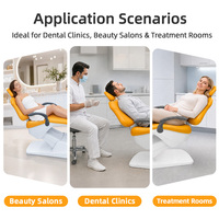 Fauteuil de Beauté Médical Électrique Ergonomique de Luxe, Construction en Acier et Plastique, Lit d'Examen Dentaire Inclinable Multi-Positions