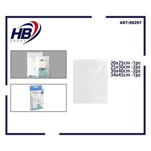 Sac de rangement sport HB 20x25cm 25x30cm 30x40cm 34x45cm Ensemble de sacs multi-usages en plastique transparent - Product Image 3