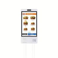 Machine de commande de nourriture et de paiement en libre-service avec écran tactile de 21,5 24 27 32 pouces, kiosque de commande en libre-service dans les restaurants