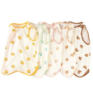 <span class=keywords><strong>Saco</strong></span> de <span class=keywords><strong>Dormir</strong></span> de Verano para Bebé, Directo de Fábrica, Chaleco sin Mangas, 4 Capas, Transpirable, de Muselina de Algodón, para Bebés y Niños, Delgado, Anti Patadas - Product Image 1