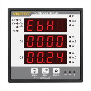 เครื่องวัด VAF ดิจิตอล YOKIns YI-522 แบบสามเฟสและเฟสเดียว AC 5A 500V CT PT เลือกได้ระหว่างแรงดัน กระแส และความถี่  แบบติดตั้งบนแผงควบคุม - Product Image 2