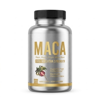 OEM Schwarze Maca-Wurzel-Kapseln Kräuterergänzungsmittel für Erwachsene Männer zur Verbesserung der Männlichen Funktion, Stärke & Ausdauer 120 Kapseln
