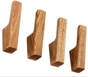 Percheros de Pared Modernos de Madera de Nogal, Forma Triangular, Acabado Pulido, Minimalistas - Product Image 6
