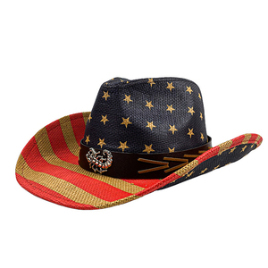 <span class=keywords><strong>Chapeau</strong></span> <span class=keywords><strong>de</strong></span> cowboy en <span class=keywords><strong>paille</strong></span> tressée en gros avec bande décorative pour fête <span class=keywords><strong>de</strong></span> carnaval - Product Image 4